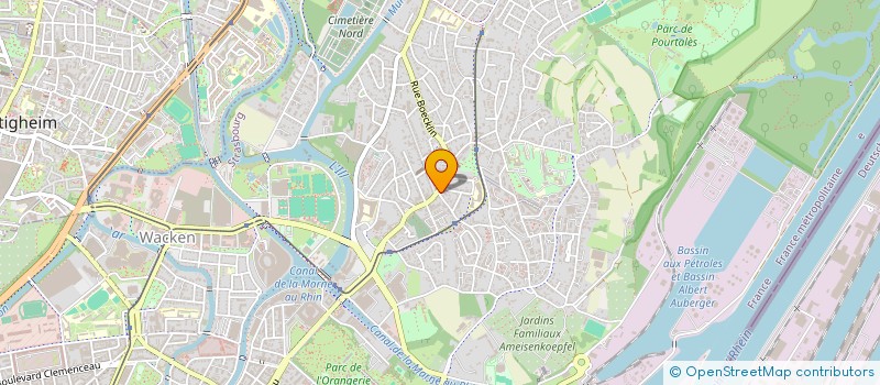 localisation de l'entreprise PARADIS DES FLEURS à STRASBOURG