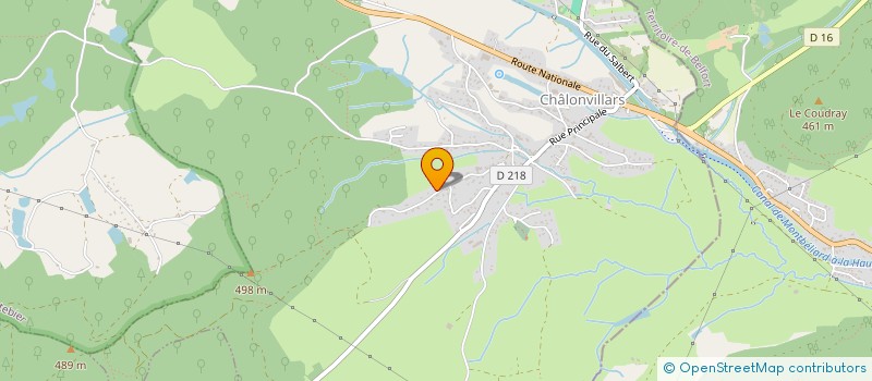 localisation de l'entreprise PARADIS GERARD  CHALONVILLARS