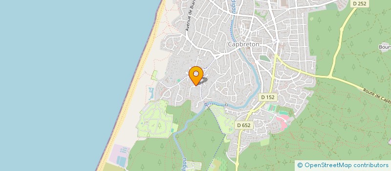 localisation de l'entreprise PARADIS LANDES OCEAN  CAPBRETON