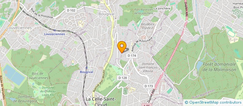 localisation de l'entreprise PARADIS LE LODGE  BOUGIVAL