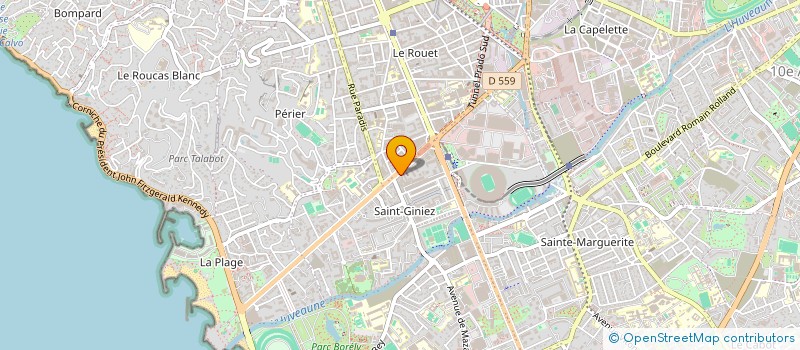 localisation de l'entreprise PARADIS MERMOZ à MARSEILLE