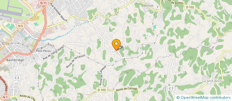 localisation de l'entreprise PARADIS SERVICES à LES ABYMES