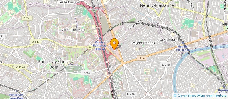 localisation de l'entreprise PARADISAE à FONTENAY-SOUS-BOIS