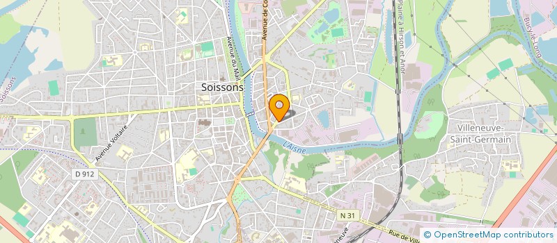 localisation de l'entreprise PARADISE  SOISSONS