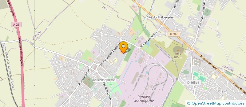 localisation de l'entreprise PARADISE FAMILY  MAZINGARBE