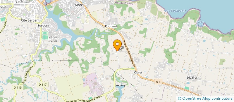 localisation de l'entreprise PARADISE FWI à LE MOULE