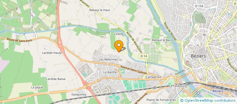 localisation de l'entreprise PARADISE JET à BEZIERS