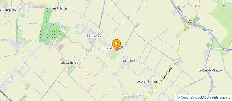 localisation de l'entreprise PARADISE LTD  GENNES-VAL-DE-LOIRE