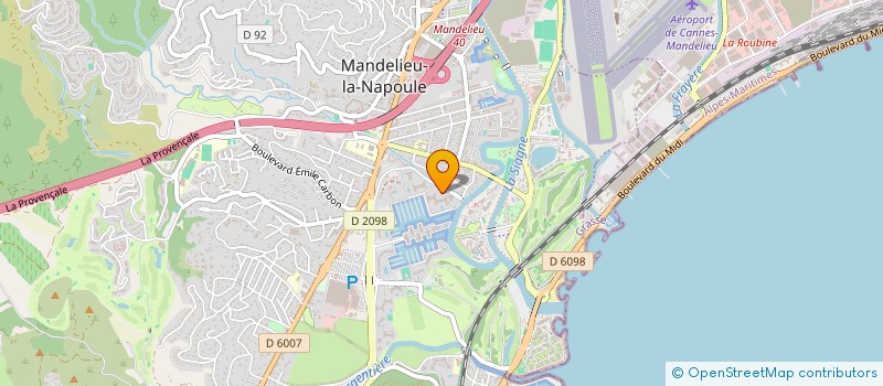 localisation de l'entreprise PARADISE SECURITE à MANDELIEU-LA-NAPOULE
