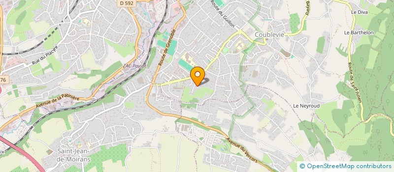 localisation de l'entreprise PARADISIO ANIMATION  COUBLEVIE