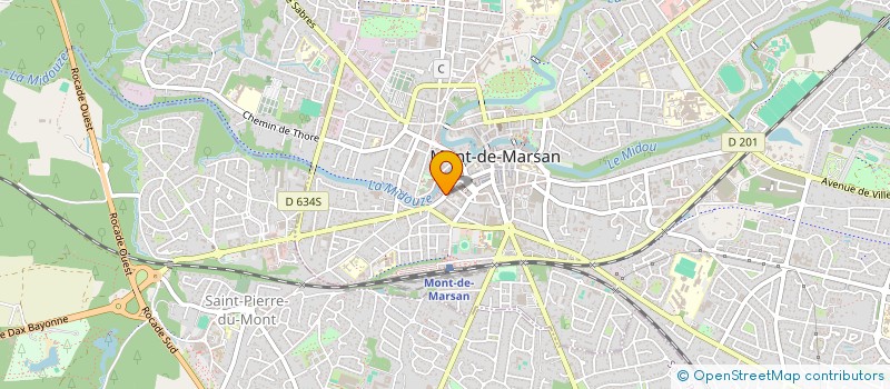 localisation de l'entreprise PARADISIO PRODUCTIONS  MONT-DE-MARSAN