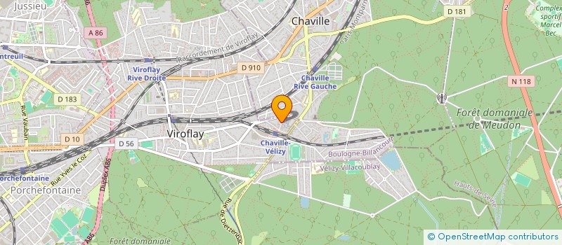 localisation de l'entreprise PARADISO à VIROFLAY