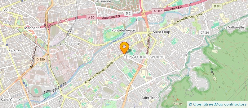 localisation de l'entreprise PARADISTRIB à MARSEILLE