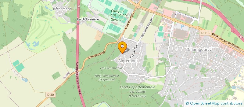 localisation de l'entreprise PARADISU DIRI  AIGREMONT