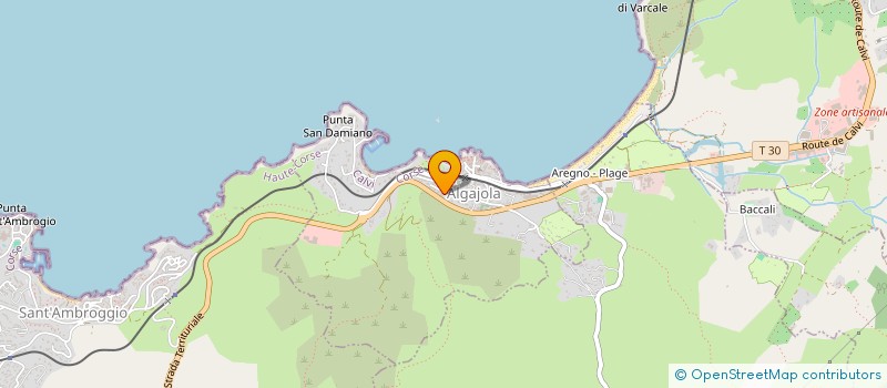 localisation de l'entreprise PARADISU IMMOBILIER à ALGAJOLA