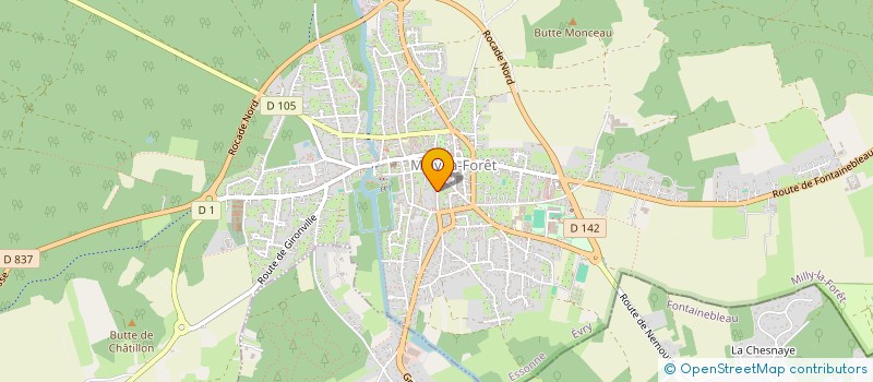 localisation de l'entreprise PARADISUM  MILLY-LA-FORET