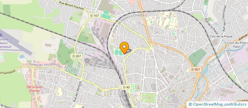 localisation de l'entreprise PARADOCKS à NEVERS
