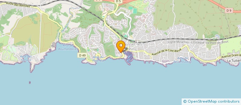 localisation de l'entreprise PARADOU MEDITERRANEE  SAUSSET-LES-PINS