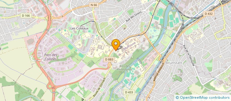 localisation de l'entreprise PARADOX à MULHOUSE