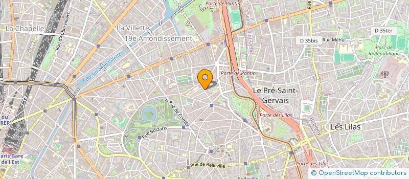 localisation de l'entreprise PARADOX PROD  PARIS