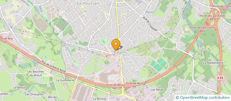 localisation de l'entreprise PARADOXE  REZE