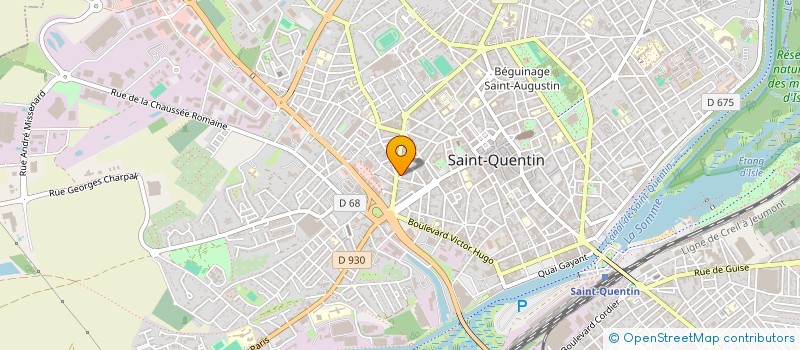 localisation de l'entreprise PARADYNE à SAINT-QUENTIN