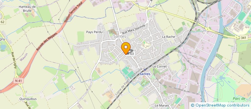 localisation de l'entreprise PARAFEU à SANTES