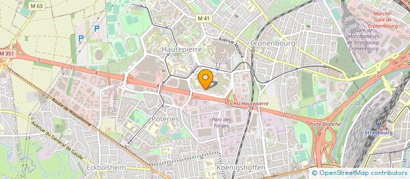 localisation de l'entreprise PARAFIN à STRASBOURG