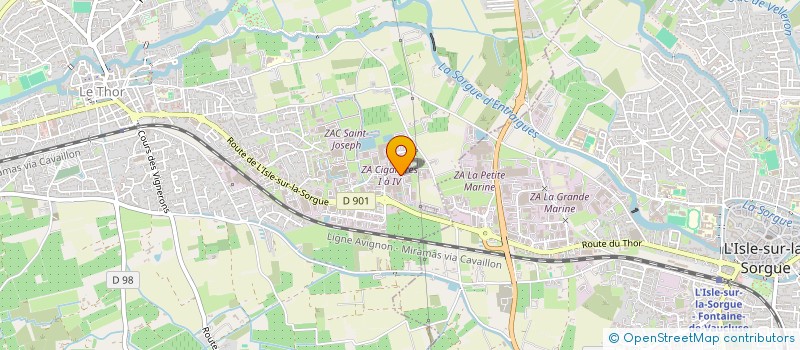 localisation de l'entreprise PARAGEST  LE THOR