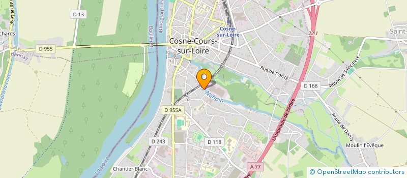 localisation de l'entreprise PARAGON TRANSACTION  COSNE-COURS-SUR-LOIRE