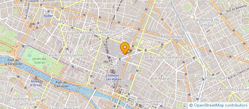 localisation de l'entreprise PARAIS à PARIS