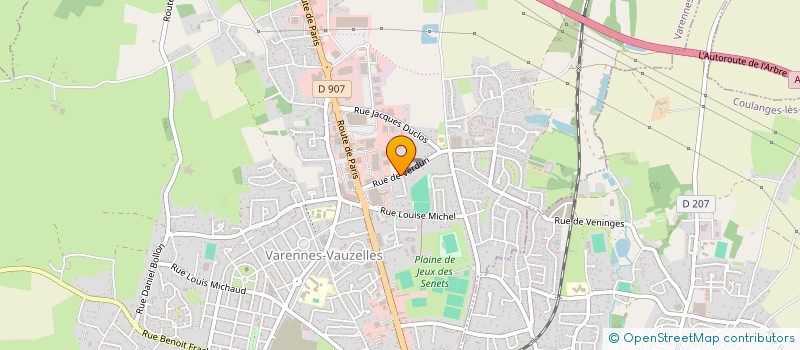 localisation de l'entreprise PARAKINE  VARENNES-VAUZELLES