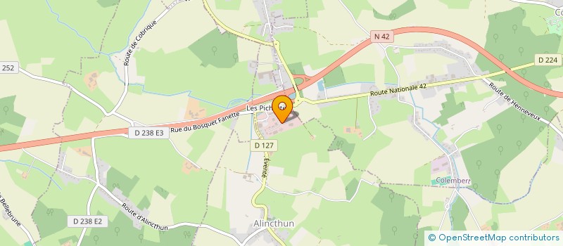 localisation de l'entreprise PARAL'AX à ALINCTHUN