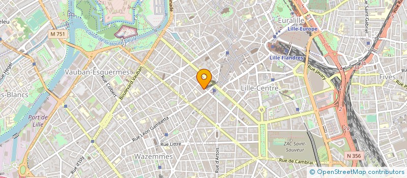 localisation de l'entreprise PARALEGAL SOCIETES à LILLE