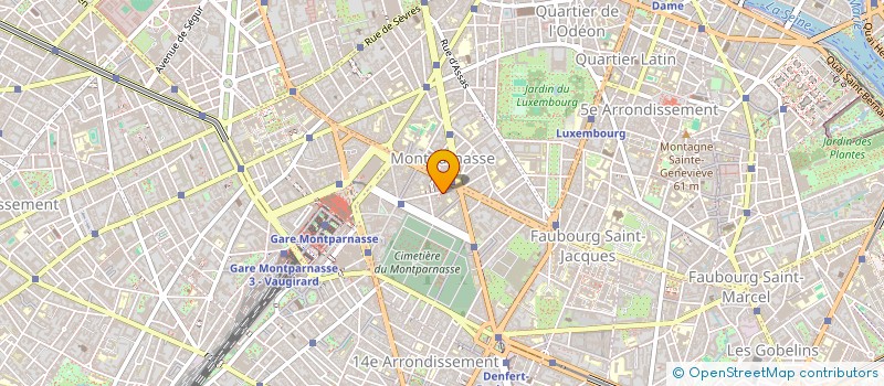 localisation de l'entreprise PARALLAXE  PARIS