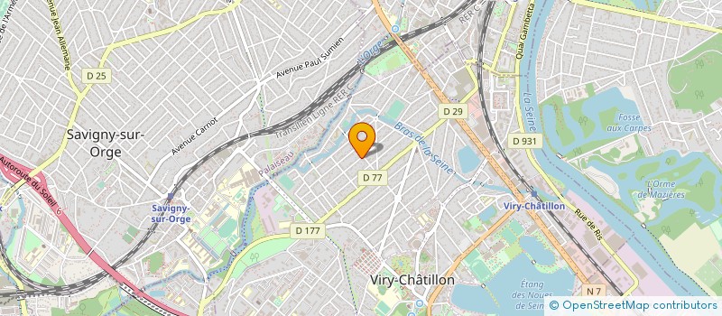 localisation de l'entreprise PARALLELE 7 à VIRY-CHATILLON