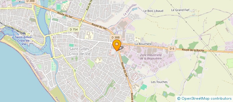 localisation de l'entreprise PARALLELE CUISINE  SAINT-GILLES-CROIX-DE-VIE