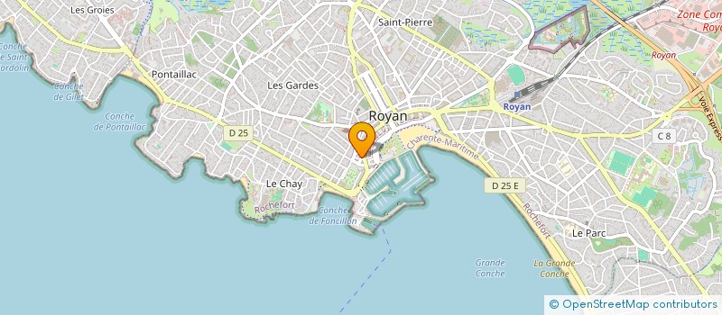 localisation de l'entreprise PARALLELES à ROYAN