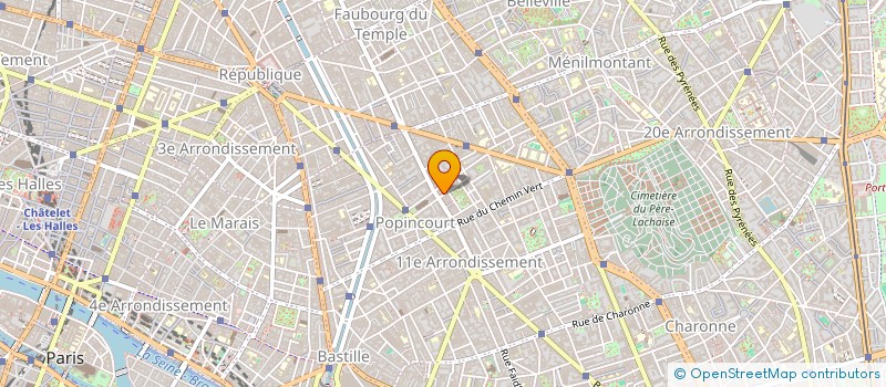 localisation de l'entreprise PARALLELES  PARIS