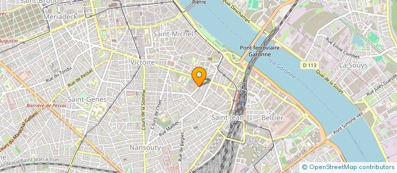 localisation de l'entreprise PARALLELES ATTITUDES DIFFUSION à BORDEAUX