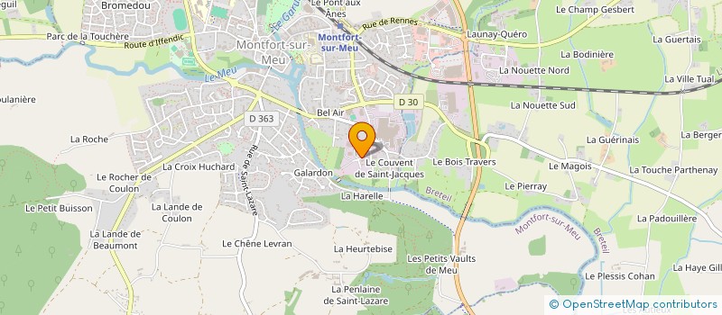 localisation de l'entreprise PARALOS  MONTFORT-SUR-MEU