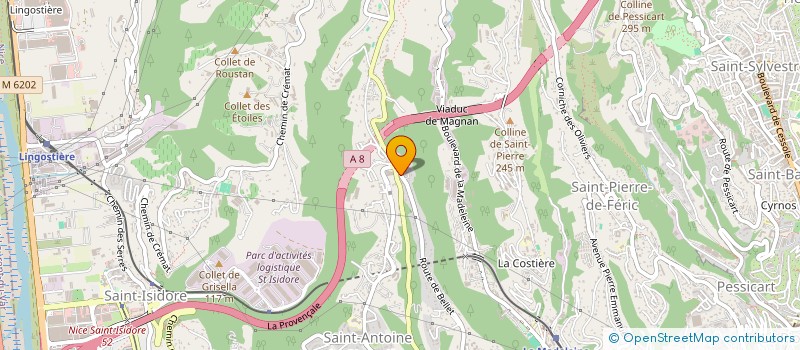 localisation de l'entreprise PARAMED BELLET  NICE