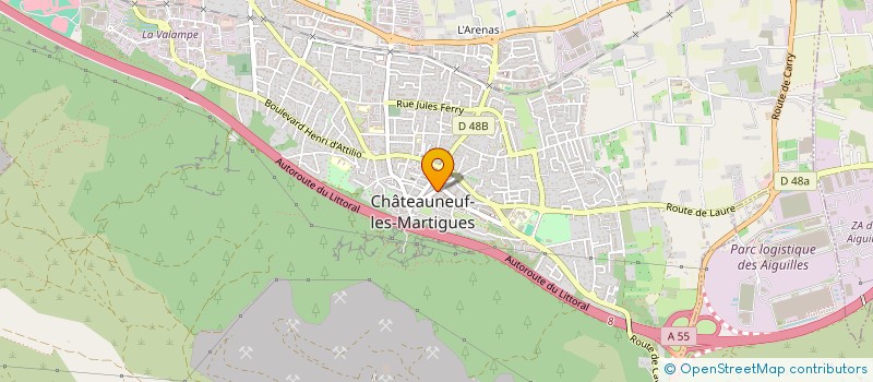 localisation de l'entreprise PARAMED CASTELLAS  CHATEAUNEUF-LES-MARTIGUES