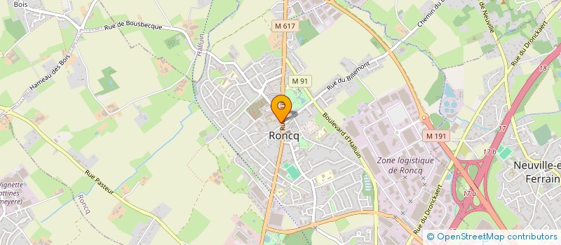 localisation de l'entreprise PARAMED RONCQ  RONCQ