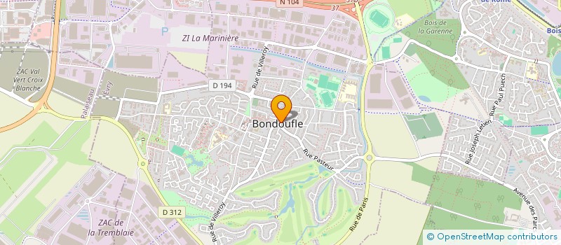 localisation de l'entreprise PARAMEDI6 à BONDOUFLE