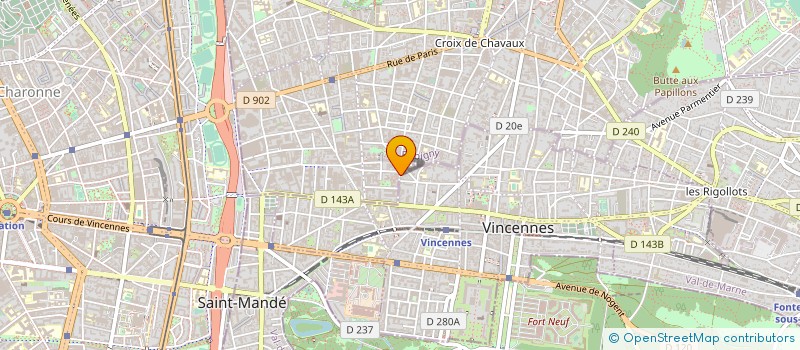 localisation de l'entreprise PARAMEDIC à VINCENNES
