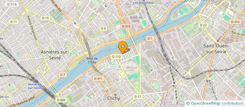 localisation de l'entreprise PARAMEDIC à CLICHY
