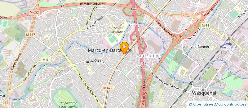 localisation de l'entreprise PARAMEDICA à MARCQ-EN-BARŒUL