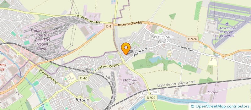 localisation de l'entreprise PARAMEDICAL BORDS DE L'OISE  BERNES-SUR-OISE