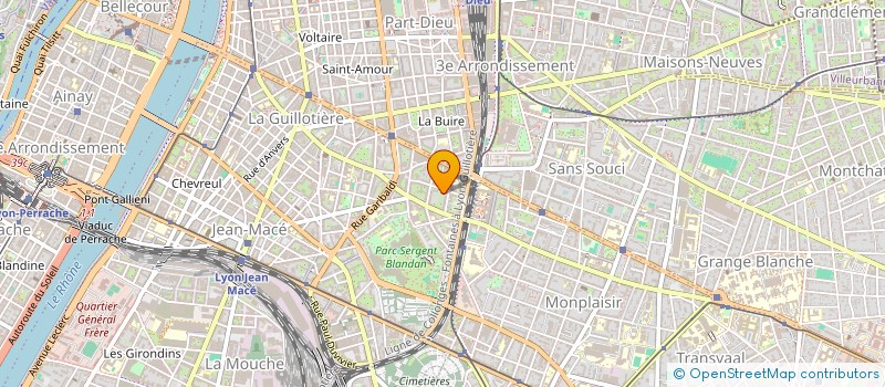 localisation de l'entreprise PARAMEDICALE BRUNARD  LYON